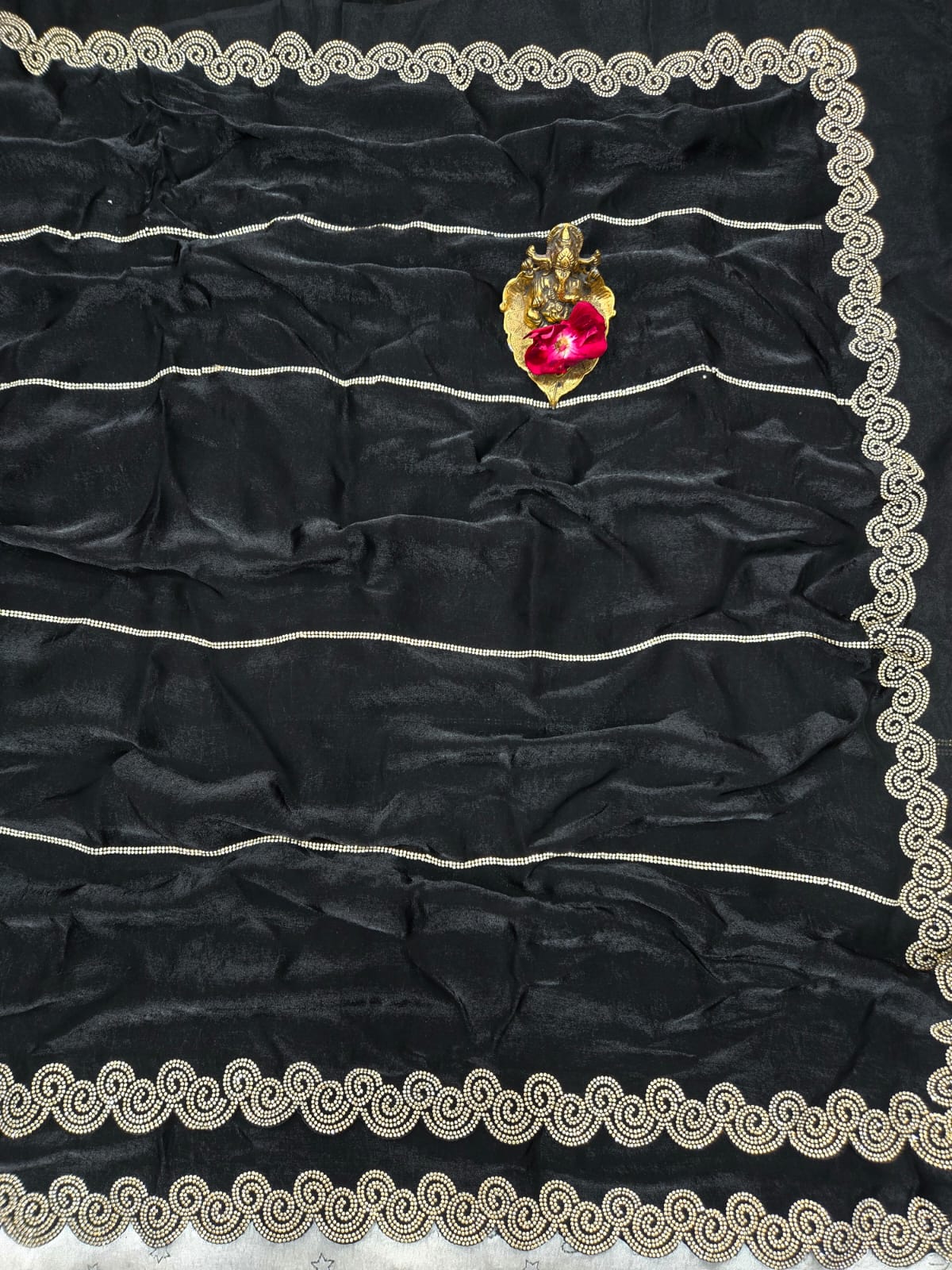 Royal Space Silk Saree with Sparkling Jarkhan Work
