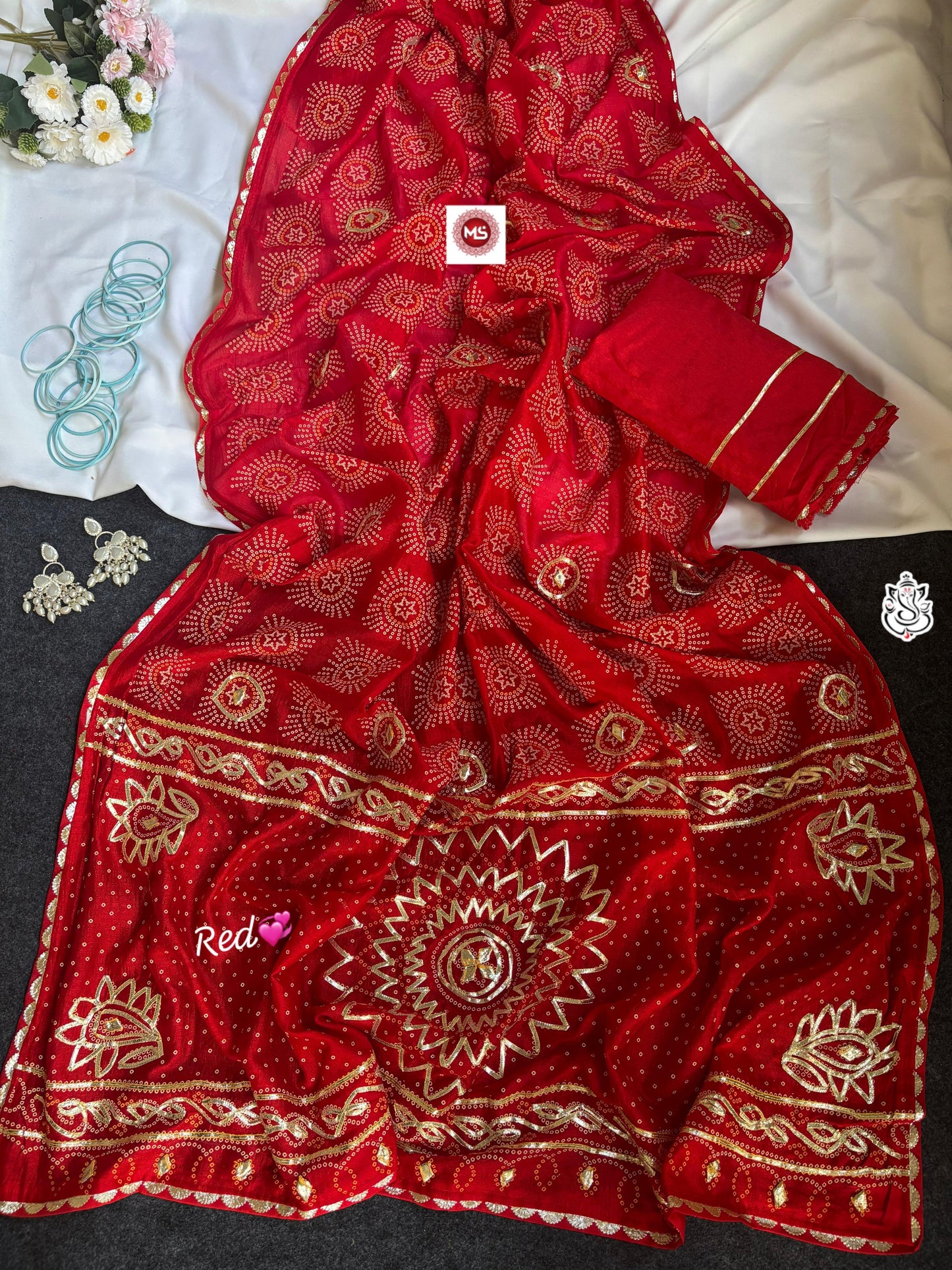 Elegant Bandhej Vichitra Silk Saree