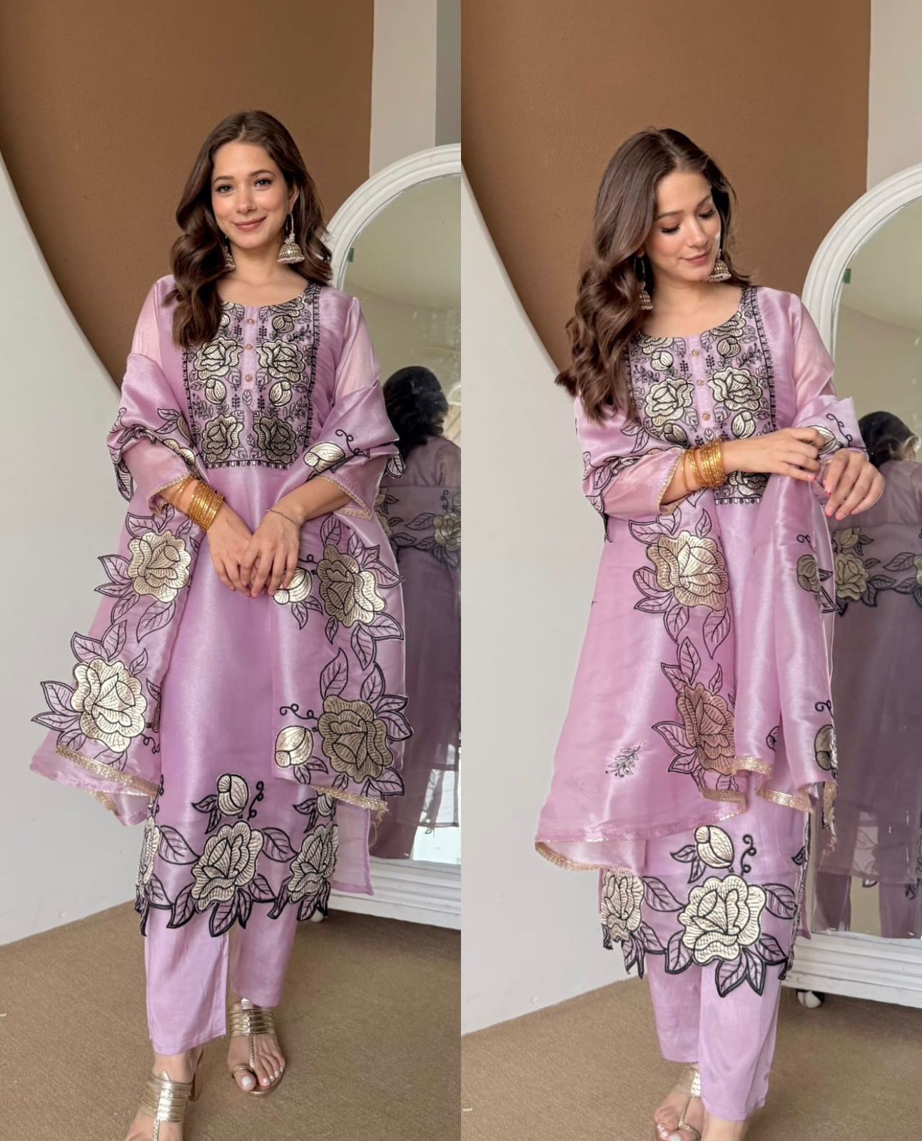 Soft Micro Inner Designer Suit Set for Women | Elegant Ethnic Wear