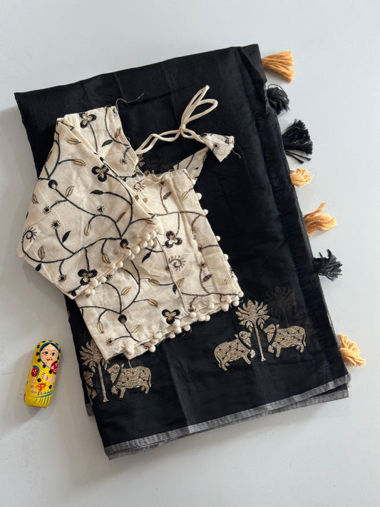 Fabric: Premium Chanderi For a Soft, Elegant Drape