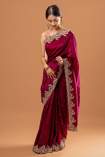 LAUNCHING A BEAUTIFUL DESIGNER PARTY WERE SAREE BY KK CREATION