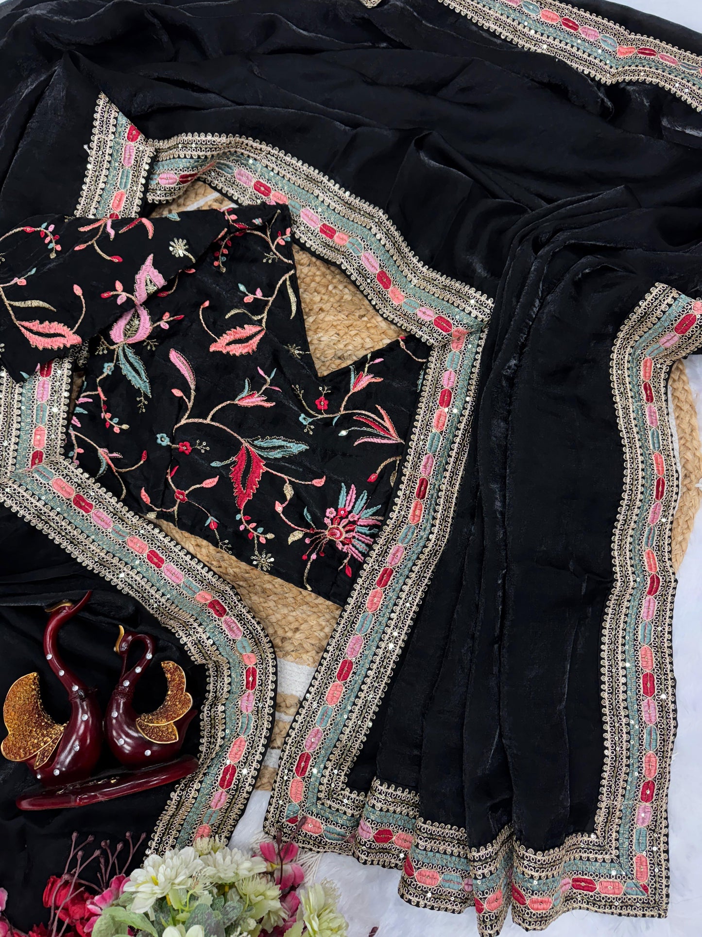 Pure Space Silk  Premium Designer Saree