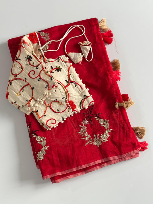 Premium Chanderi for a soft, elegant drape