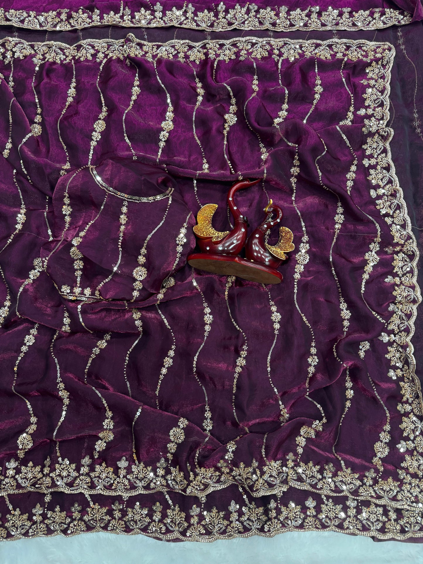 Beautiful Beads and  Sequence Embroidery Work