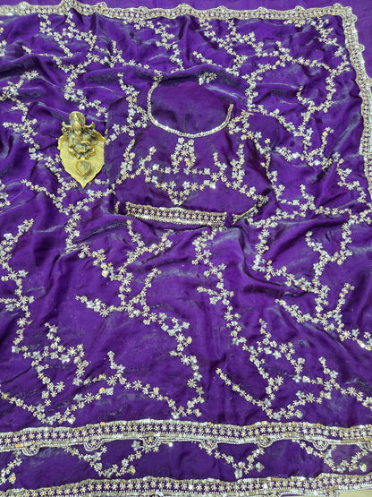 Presenting You the Luxurious And Glamorous Trending Hand Work Saree