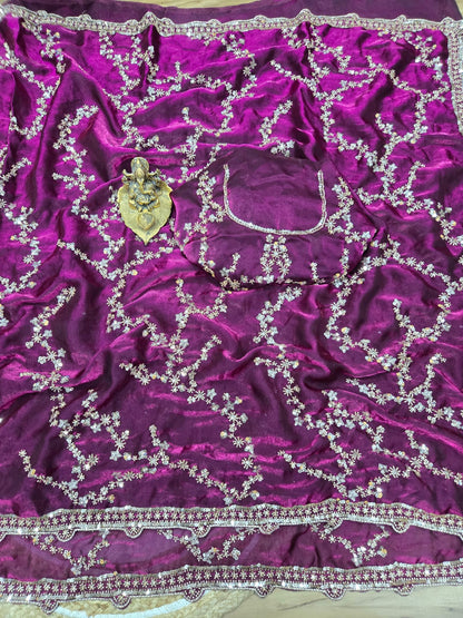 Presenting You the Luxurious And Glamorous Trending Hand Work Saree