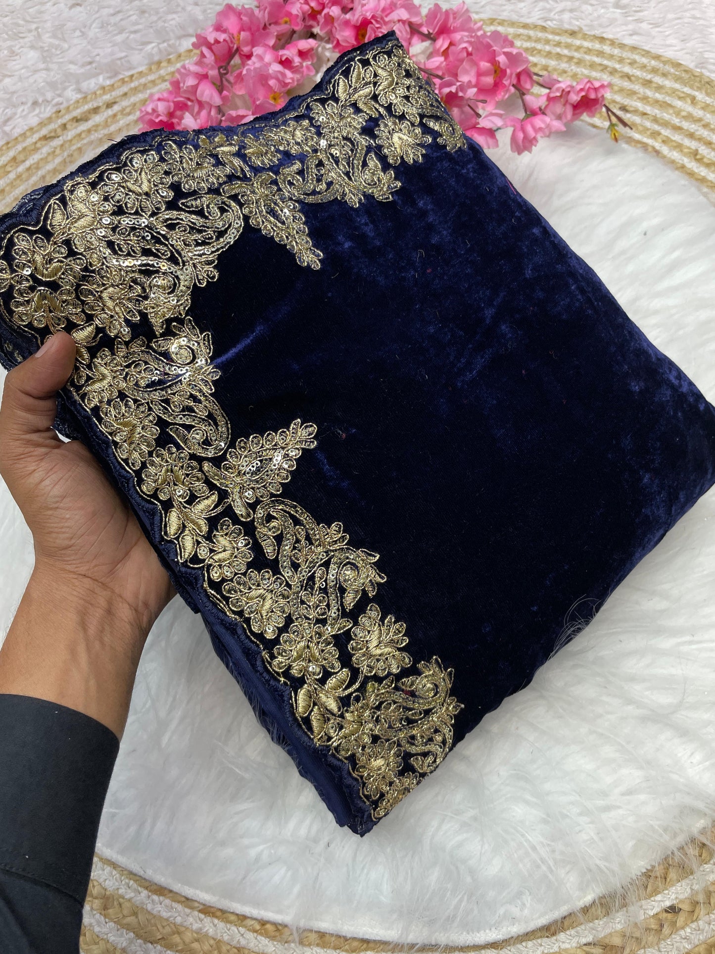 Beautiful Velvet Saree