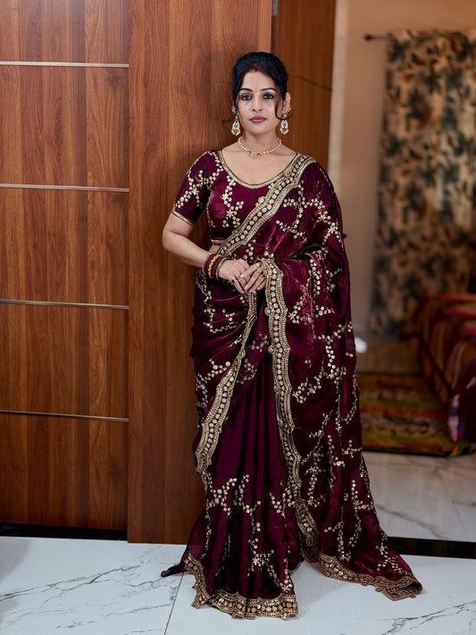 TRENDING SEQUINS SAREE COLLECTION