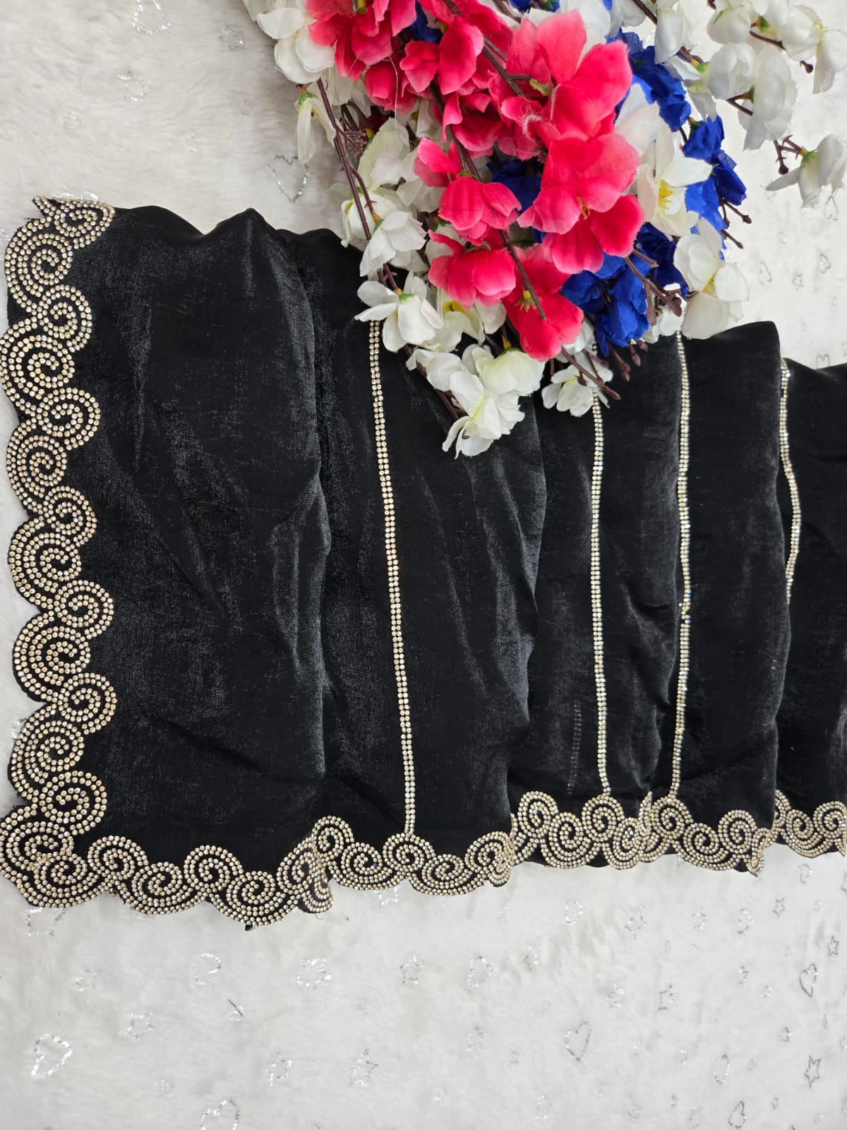 Royal Space Silk Saree with Sparkling Jarkhan Work