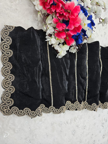 Royal Space Silk Saree with Sparkling Jarkhan Work
