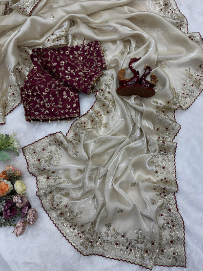 Beautiful Sequence Embroidery Work