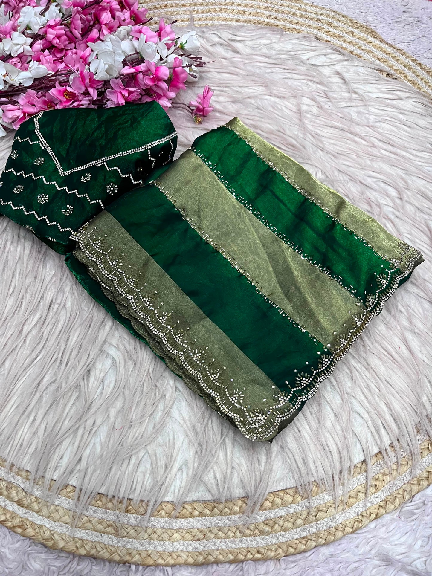 Soft Rangoli Crush Saree for Women | Elegant Party Wear