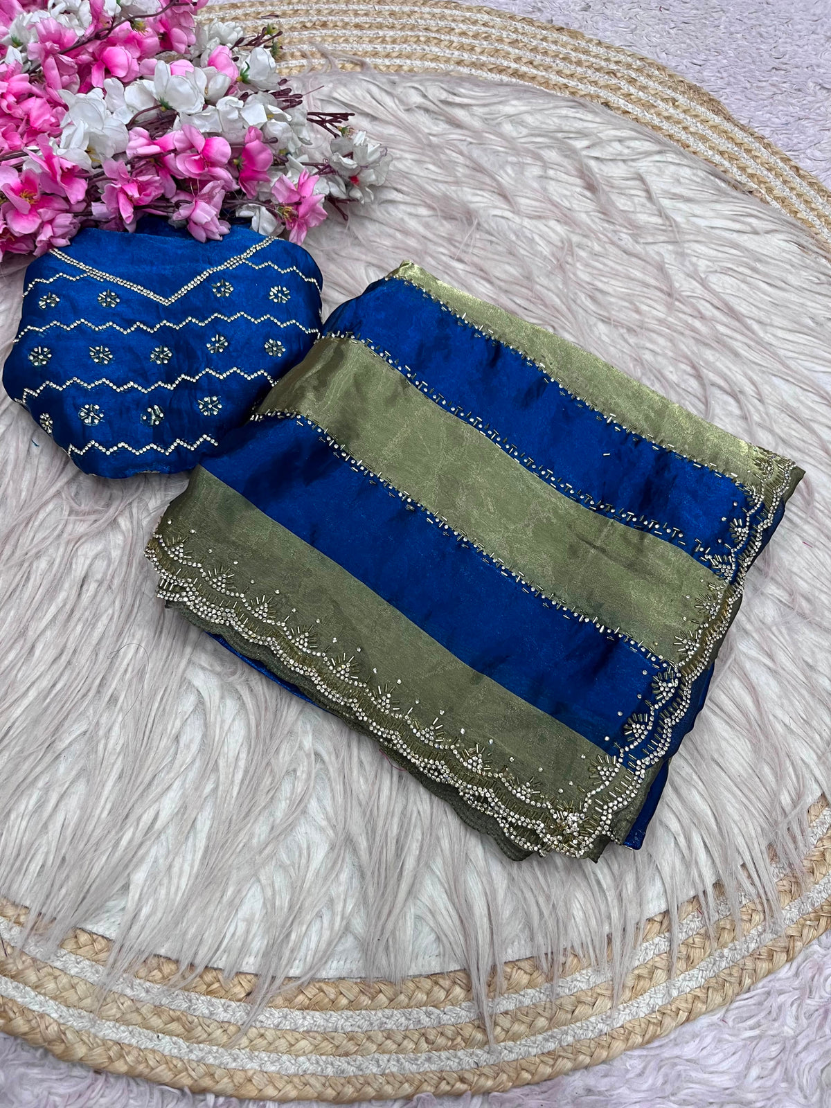 Soft Rangoli Crush Saree for Women | Elegant Party Wear