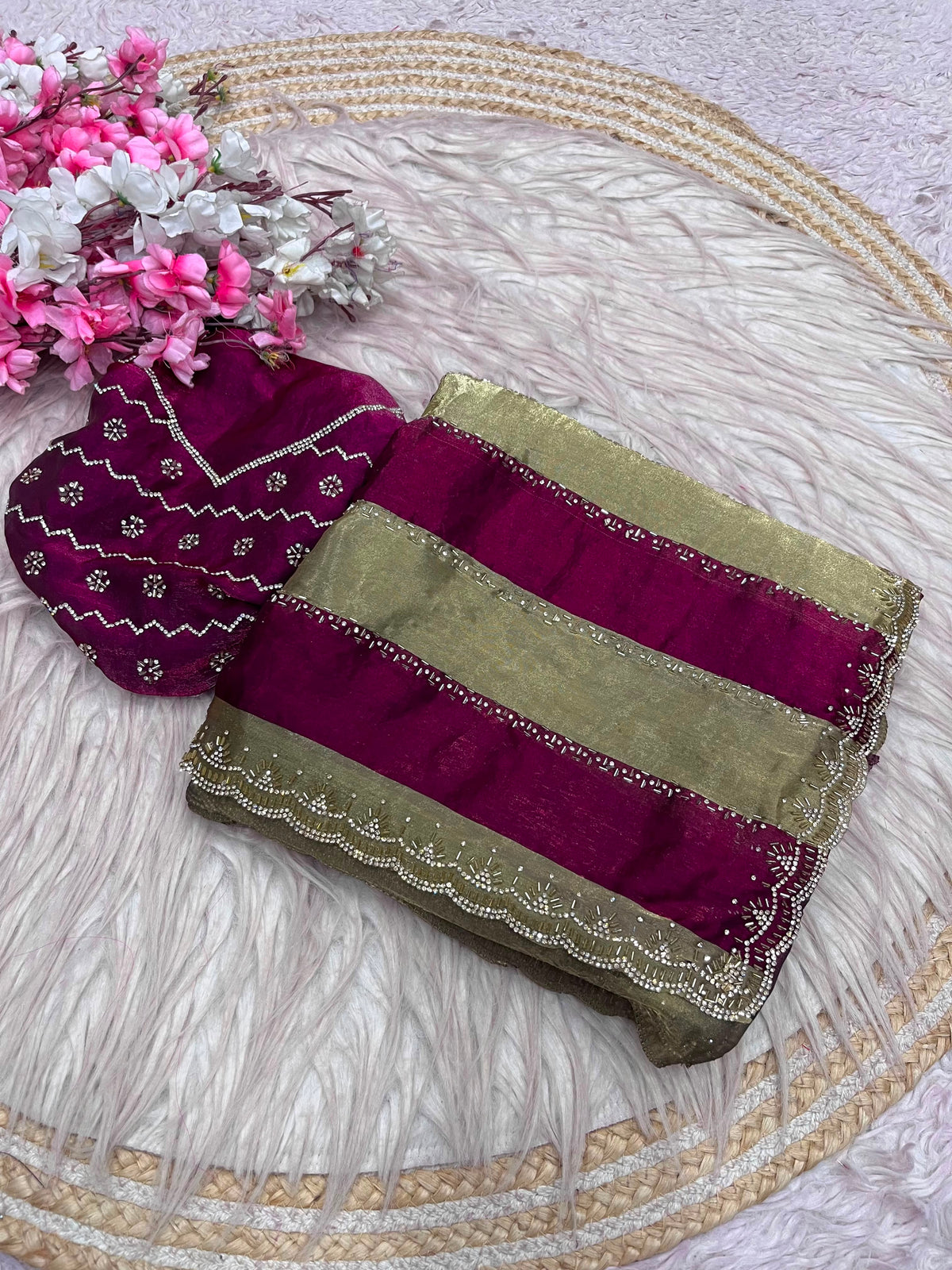 Soft Rangoli Crush Saree for Women | Elegant Party Wear