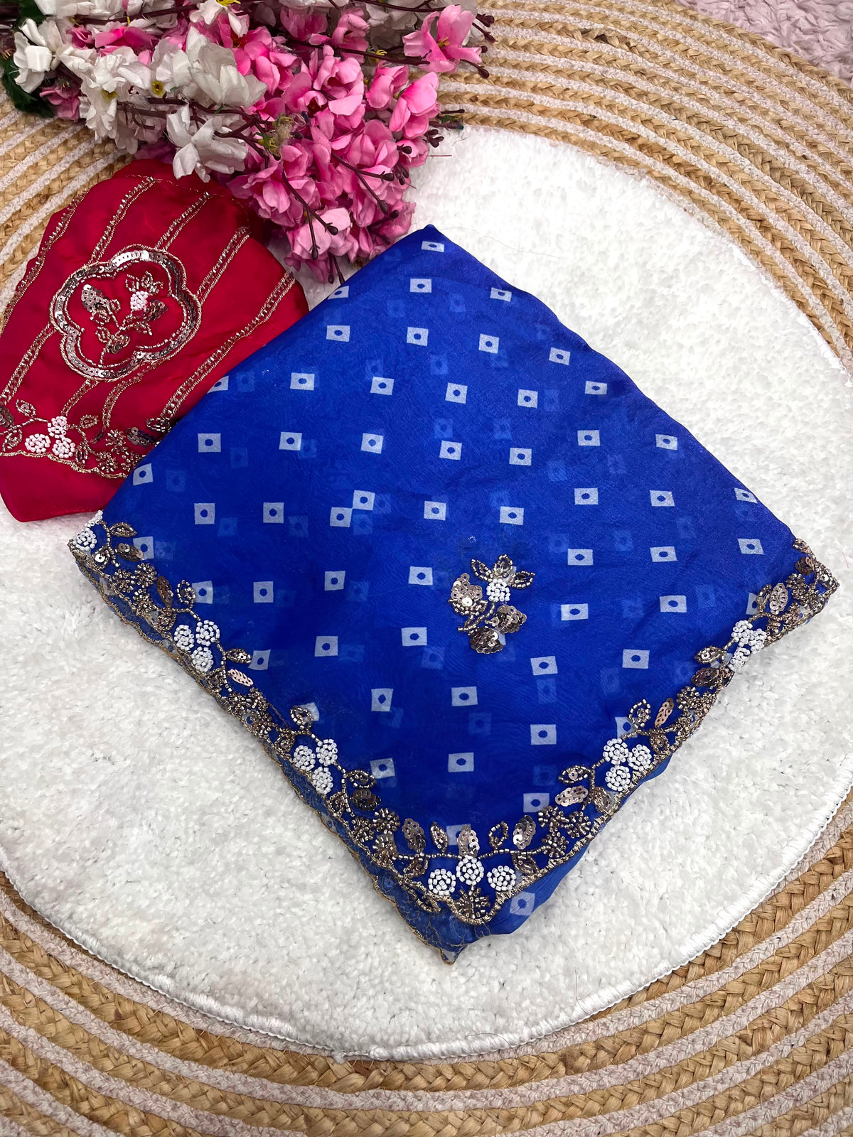 Fandy Satin Silk Saree with Elegant Digital Print & Rich Designer Pallu