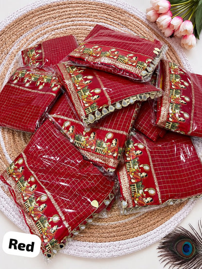 New Viscose Checks Saree Festive Ethnic Saree