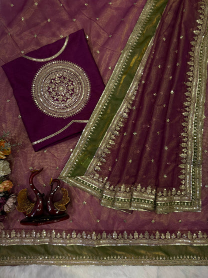 Soft NC Twill Designer Saree | Elegant Traditional Wear Saree